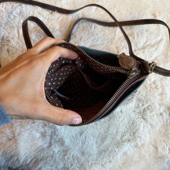 Chala Mini Crossbody Bag Fat Fat Embroidered Stitched Design Adjustable Strap - Picture 5 of 8